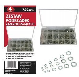 Zestaw podkładek zabezpieczających M3-M10 720szt